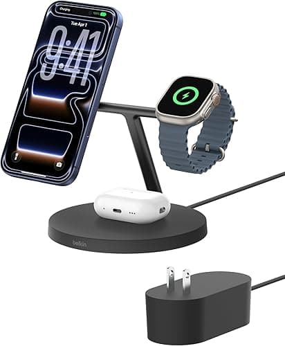 Belkin Qi2 15W Wireless Charging Pad with Kickstand